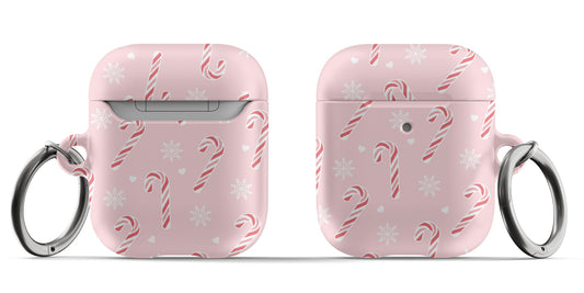 Peppermint Snowflakes AirPods Case