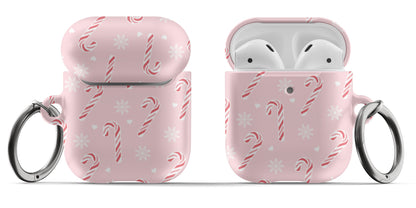 Peppermint Snowflakes AirPods Case