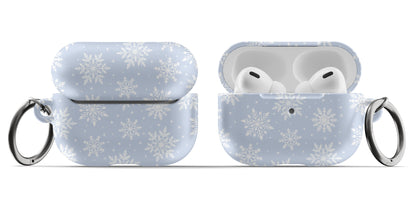 Blue Snowflakes AirPods Case