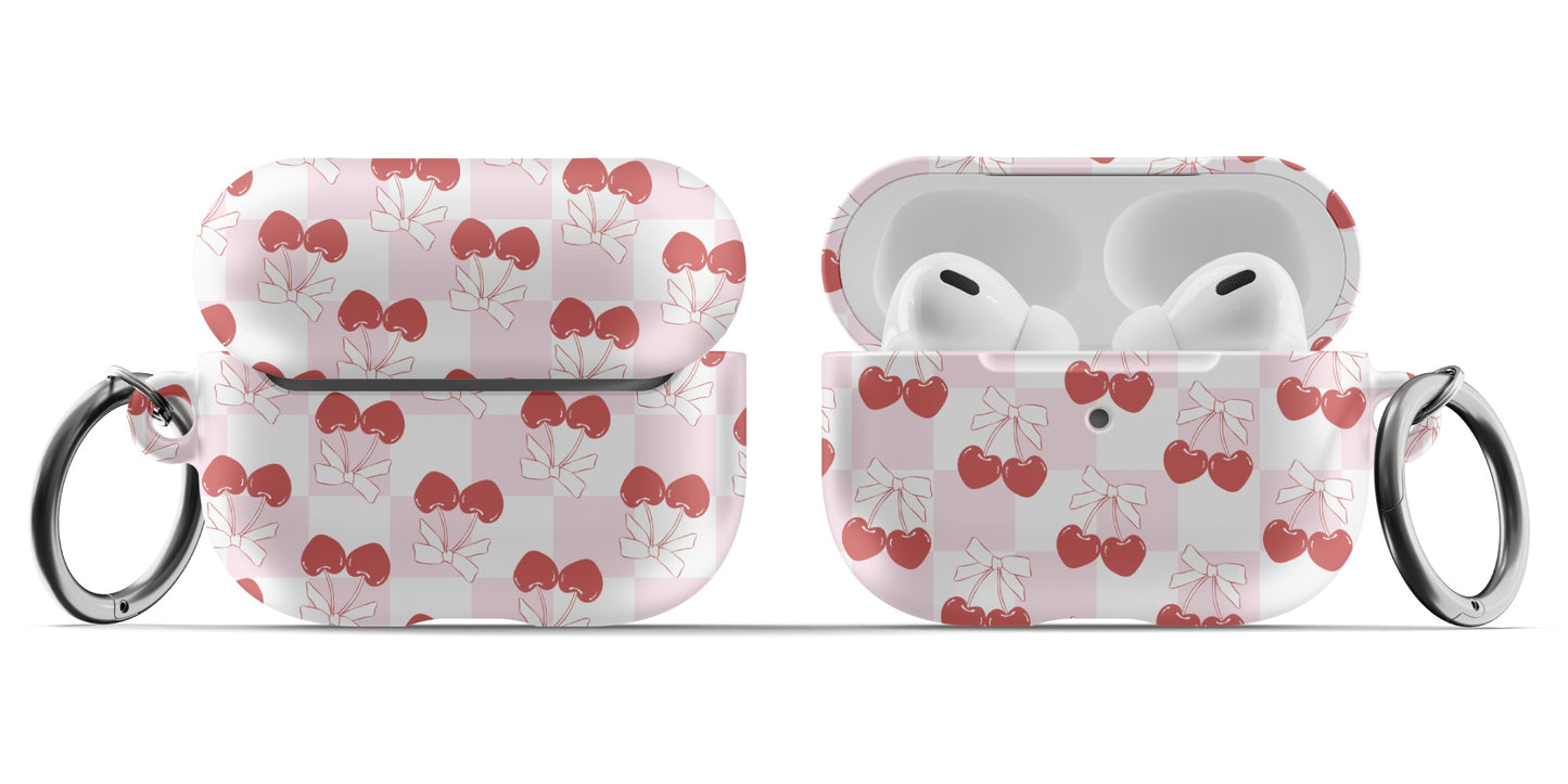 Cherry Check AirPods Case