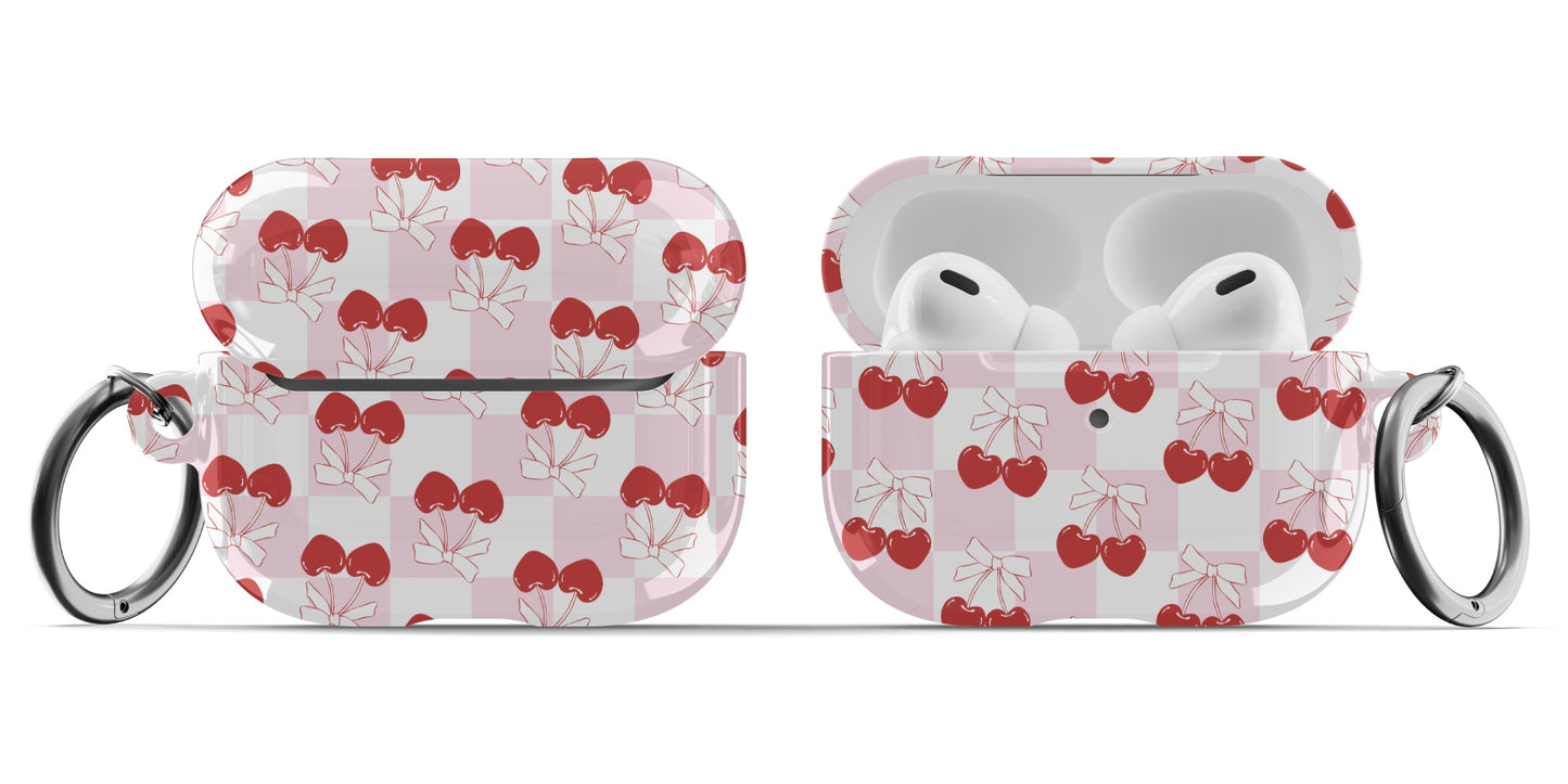 Cherry Check AirPods Case