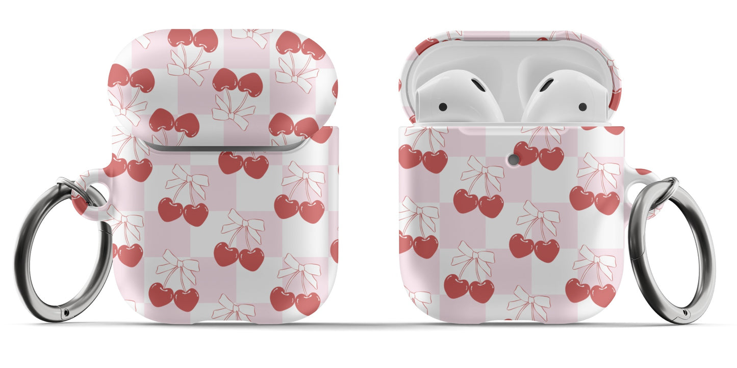 Cherry Check AirPods Case