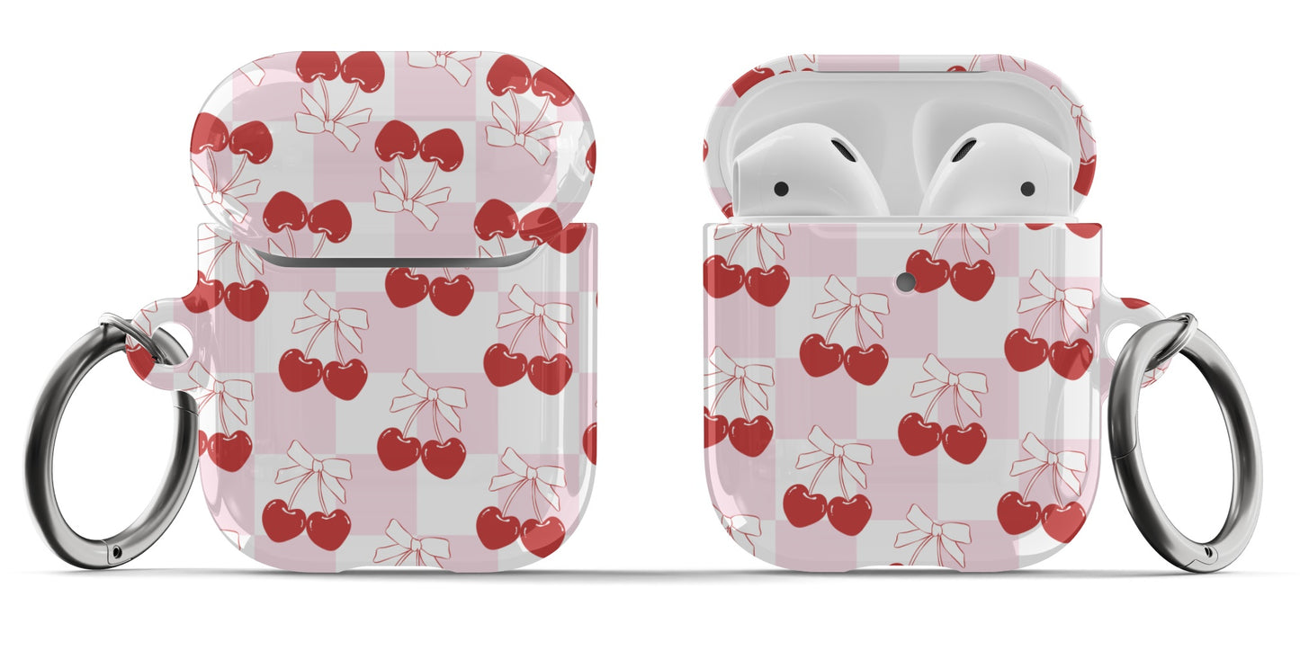 Cherry Check AirPods Case