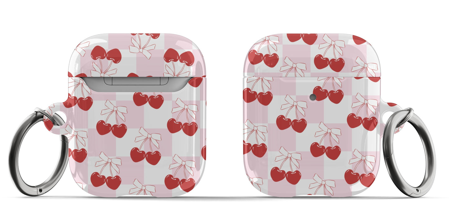 Cherry Check AirPods Case