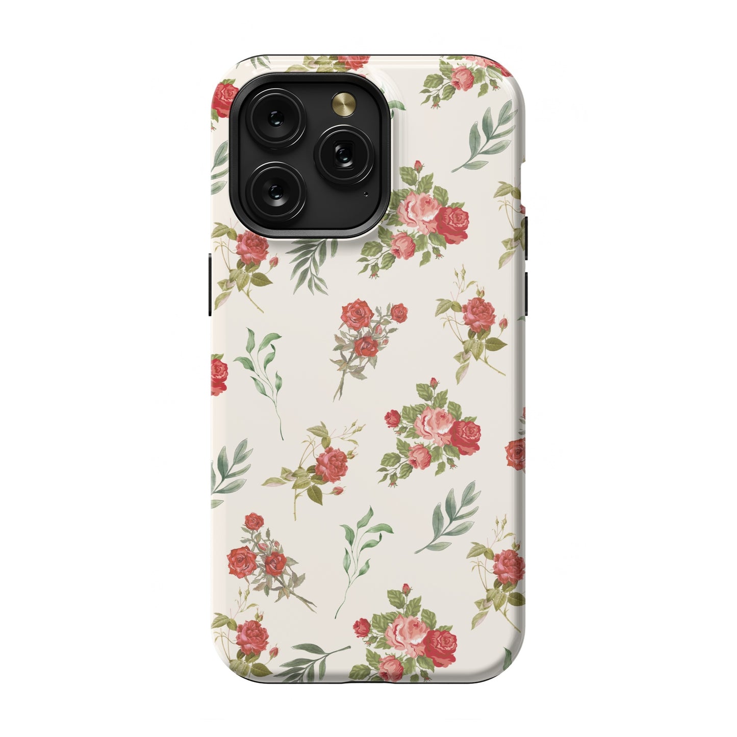 Red Vintage Roses iPhone Case