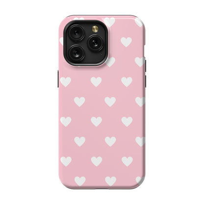 Pink Hearts iPhone Case