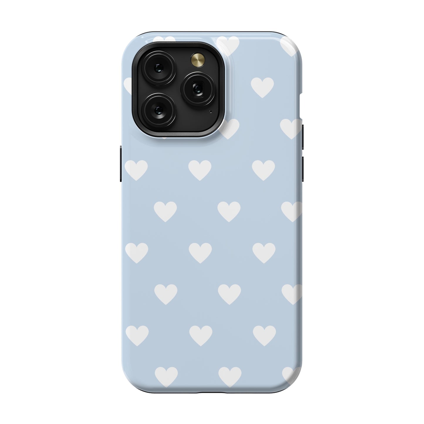 Blue Hearts iPhone Case