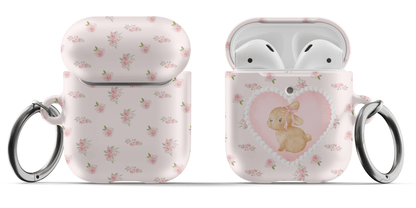 Rosy Bunny AirPods Case