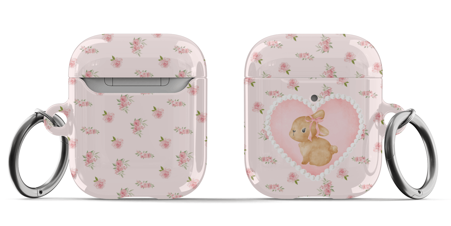 Rosy Bunny AirPods Case