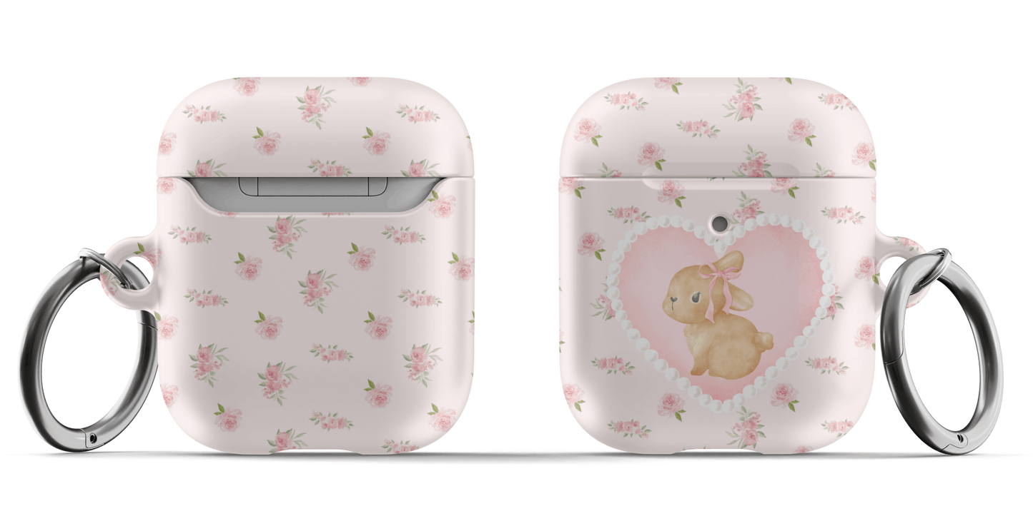 Rosy Bunny AirPods Case