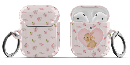 Rosy Bunny AirPods Case