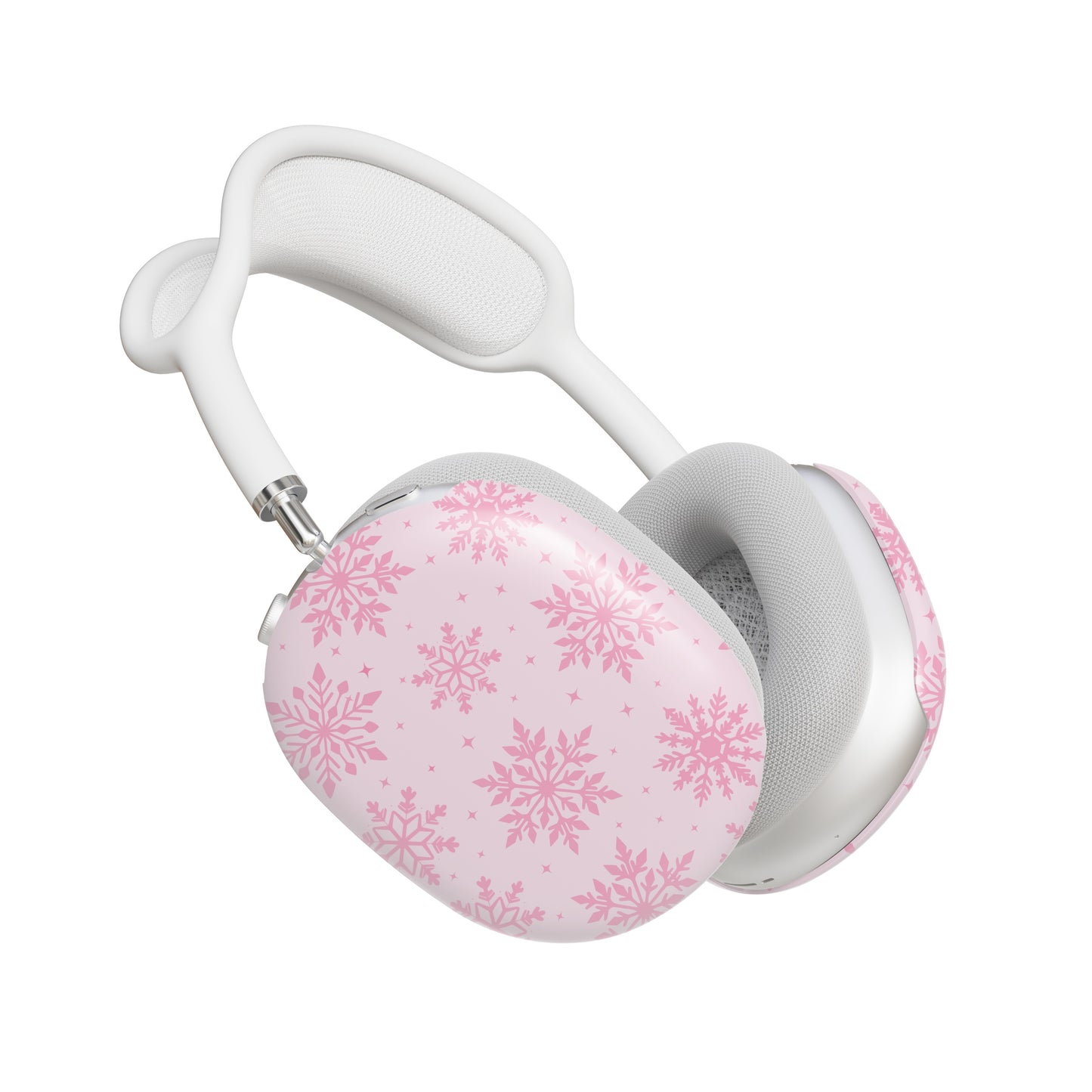 Pink Snowflakes AirPods Max Case