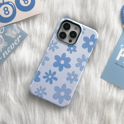 Blue Flower Power iPhone Case