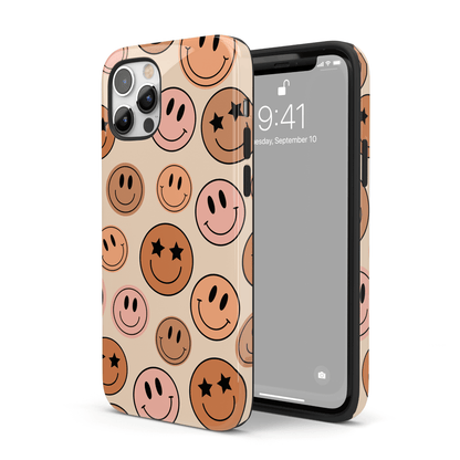 Boho Smiley Faces iPhone Case