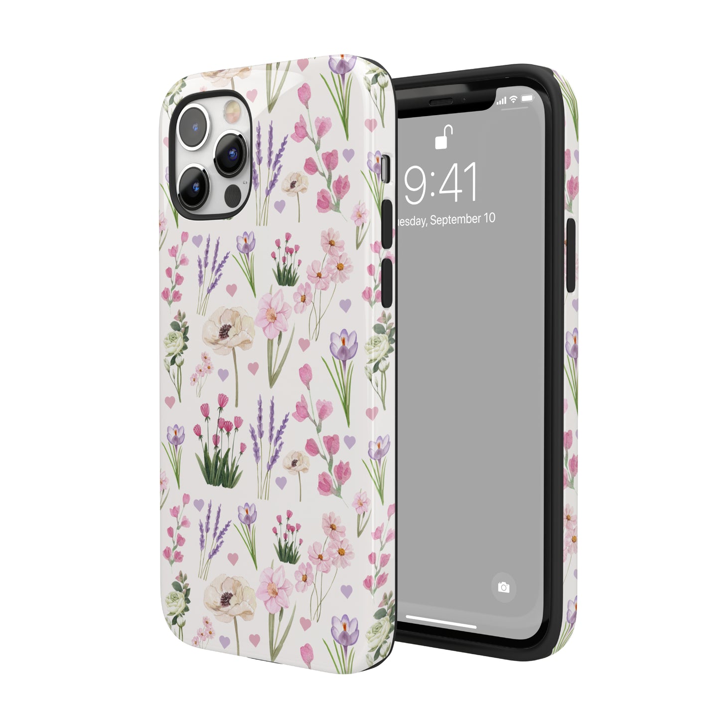 Vintage Purple Floral iPhone Case