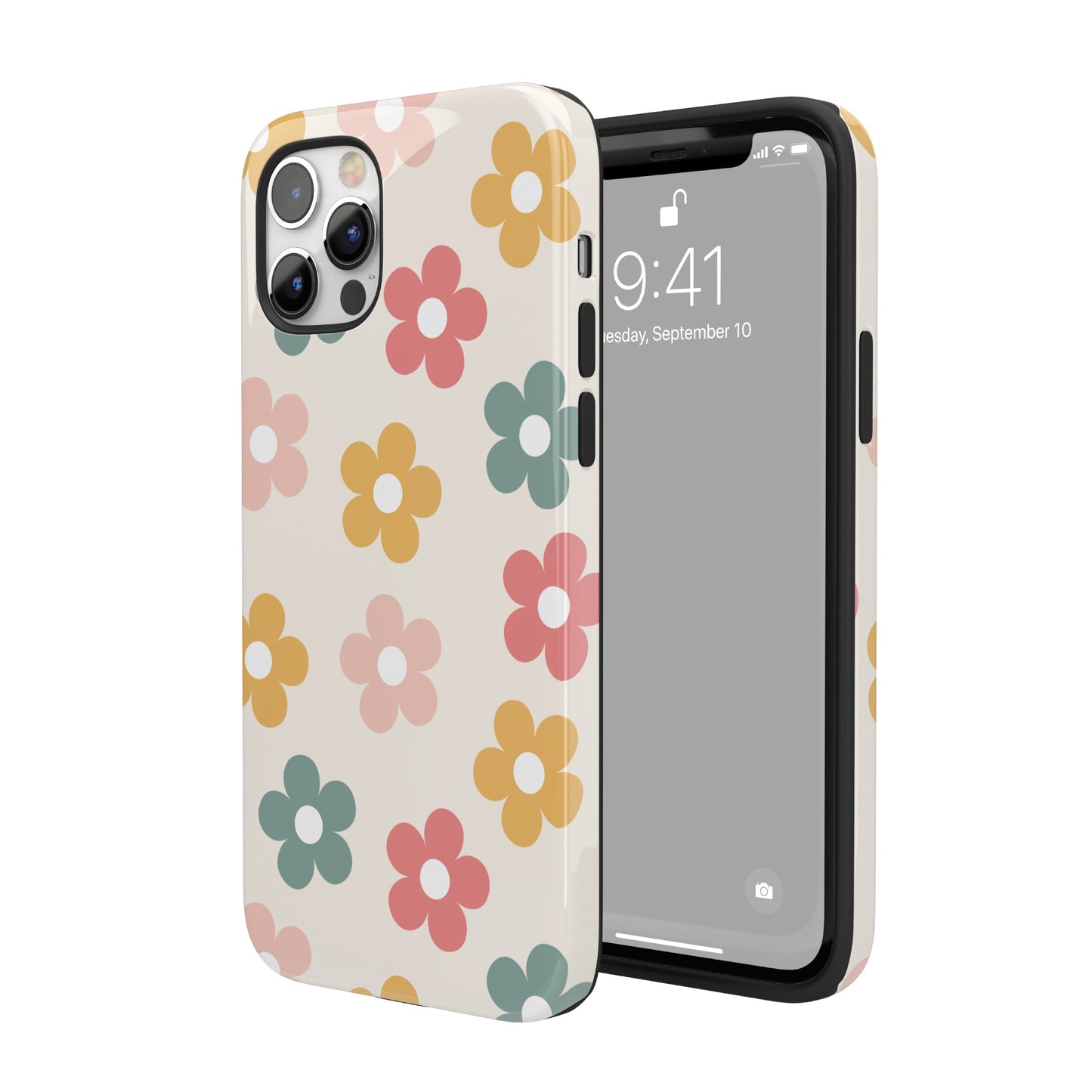 Boho Retro Flowers iPhone Case