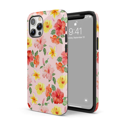 Pink Hibiscus Bloom iPhone Case