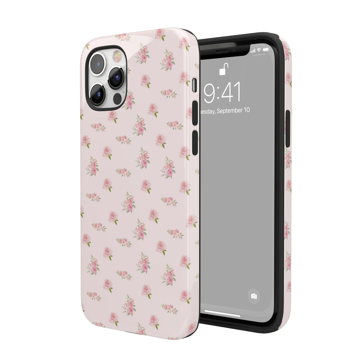 Pink Vintage Roses iPhone Case