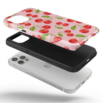 Cherry Rain iPhone Case