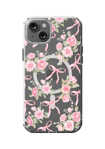 Bows & Roses MagSafe Clear iPhone Case