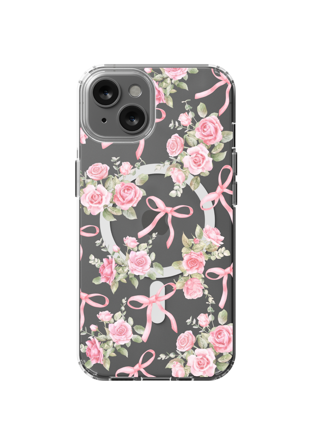 Bows & Roses MagSafe Clear iPhone Case