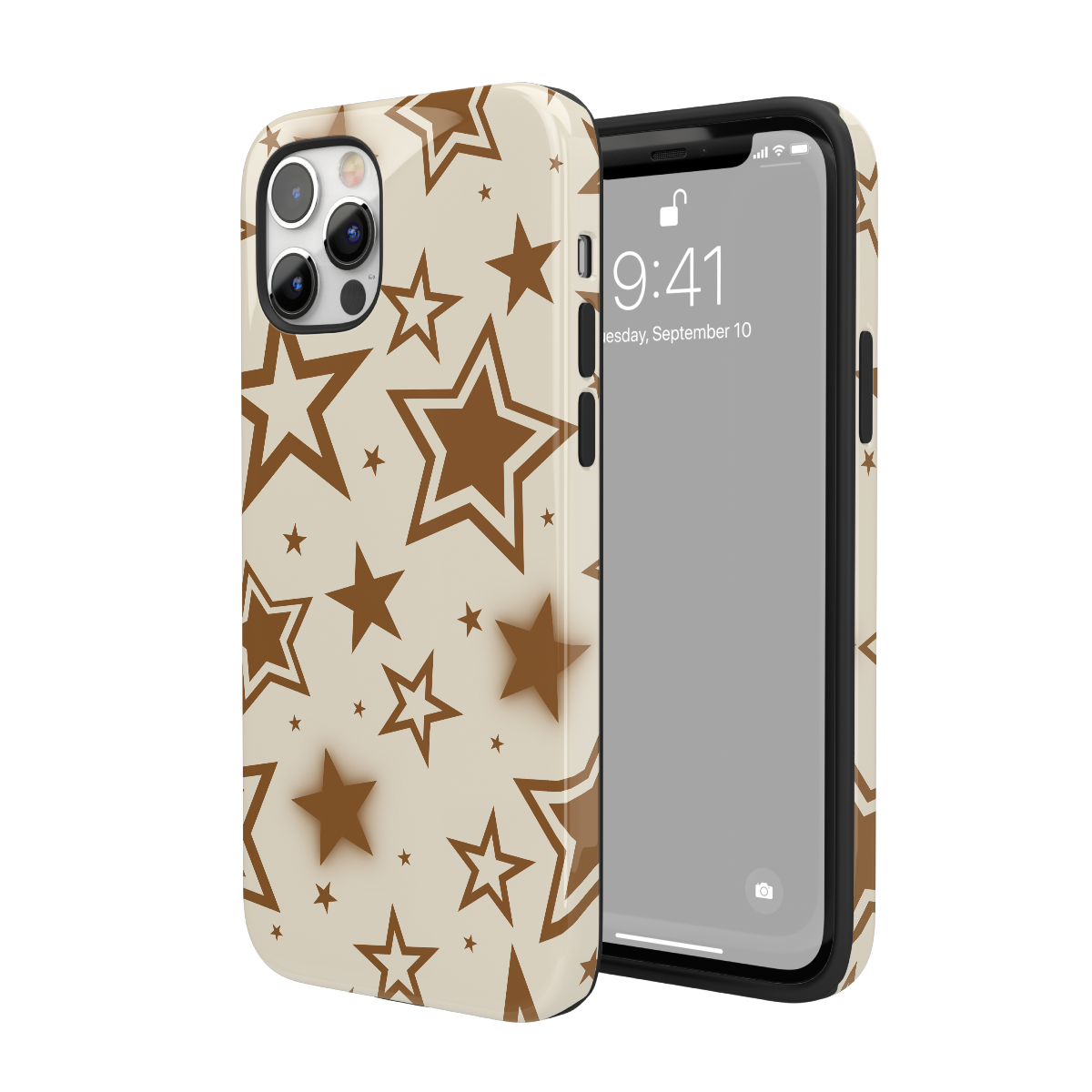 Brown Stardust iPhone Case