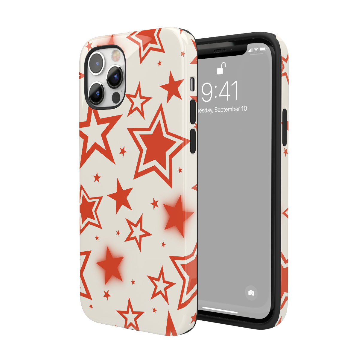 Red Stardust iPhone Case