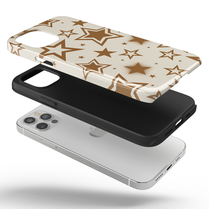 Brown Stardust iPhone Case