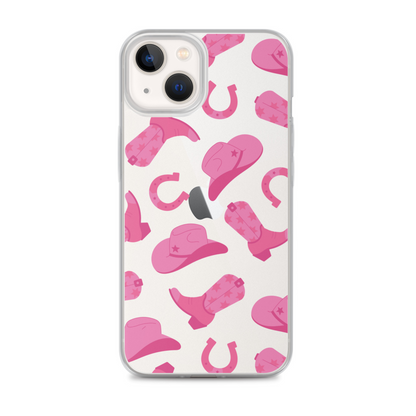 Pink Rodeo Clear iPhone Case