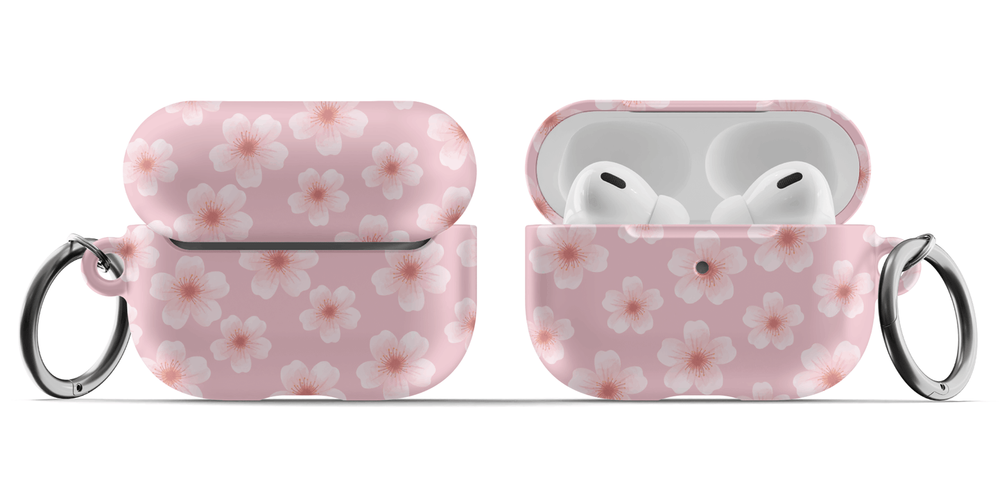 Pink Cherry Blossoms AirPods Case