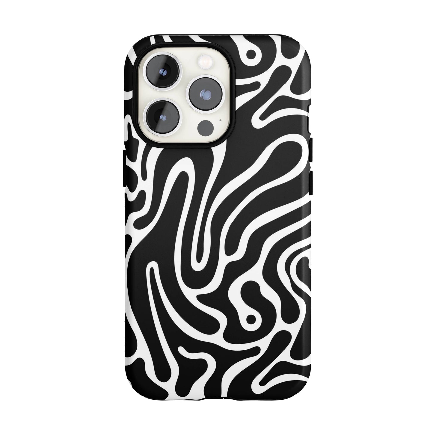 Wavy Noir iPhone Case