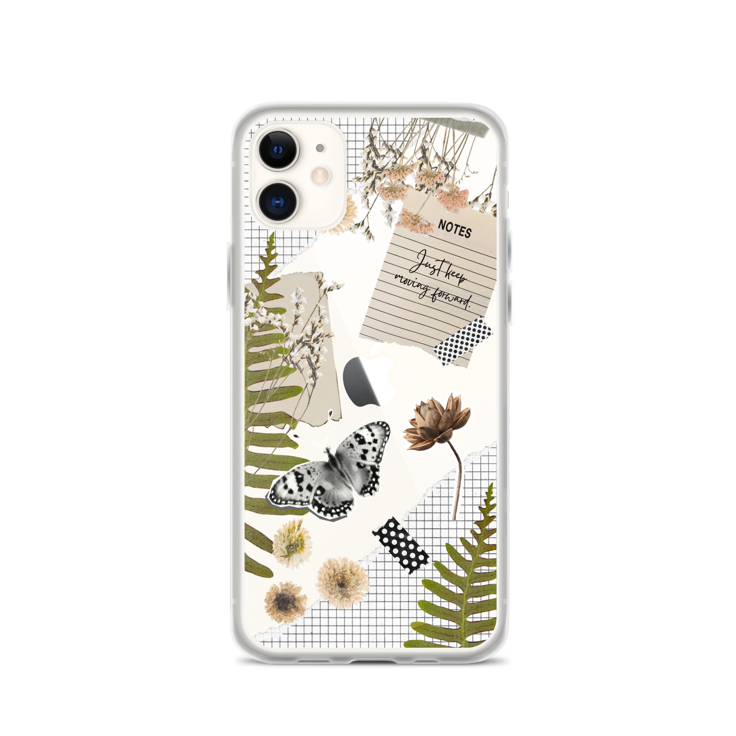 Boho Collage Clear iPhone Case iPhone 11