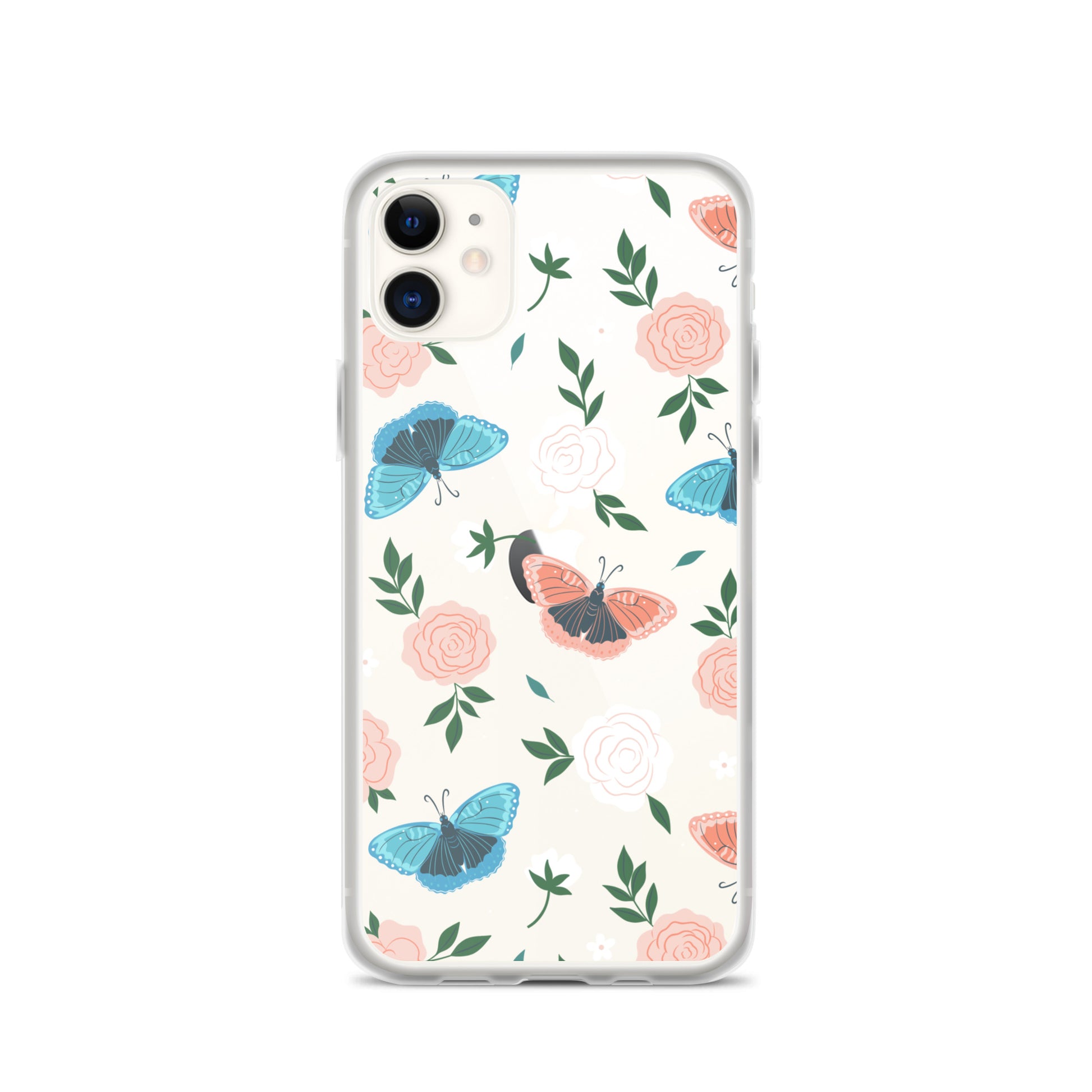 White Blossom Clear iPhone Case iPhone 11