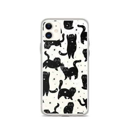 Star Cats Clear iPhone Case iPhone 11