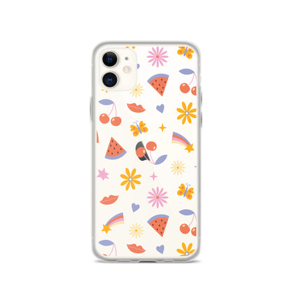 Summer Vibes Clear iPhone Case iPhone 11