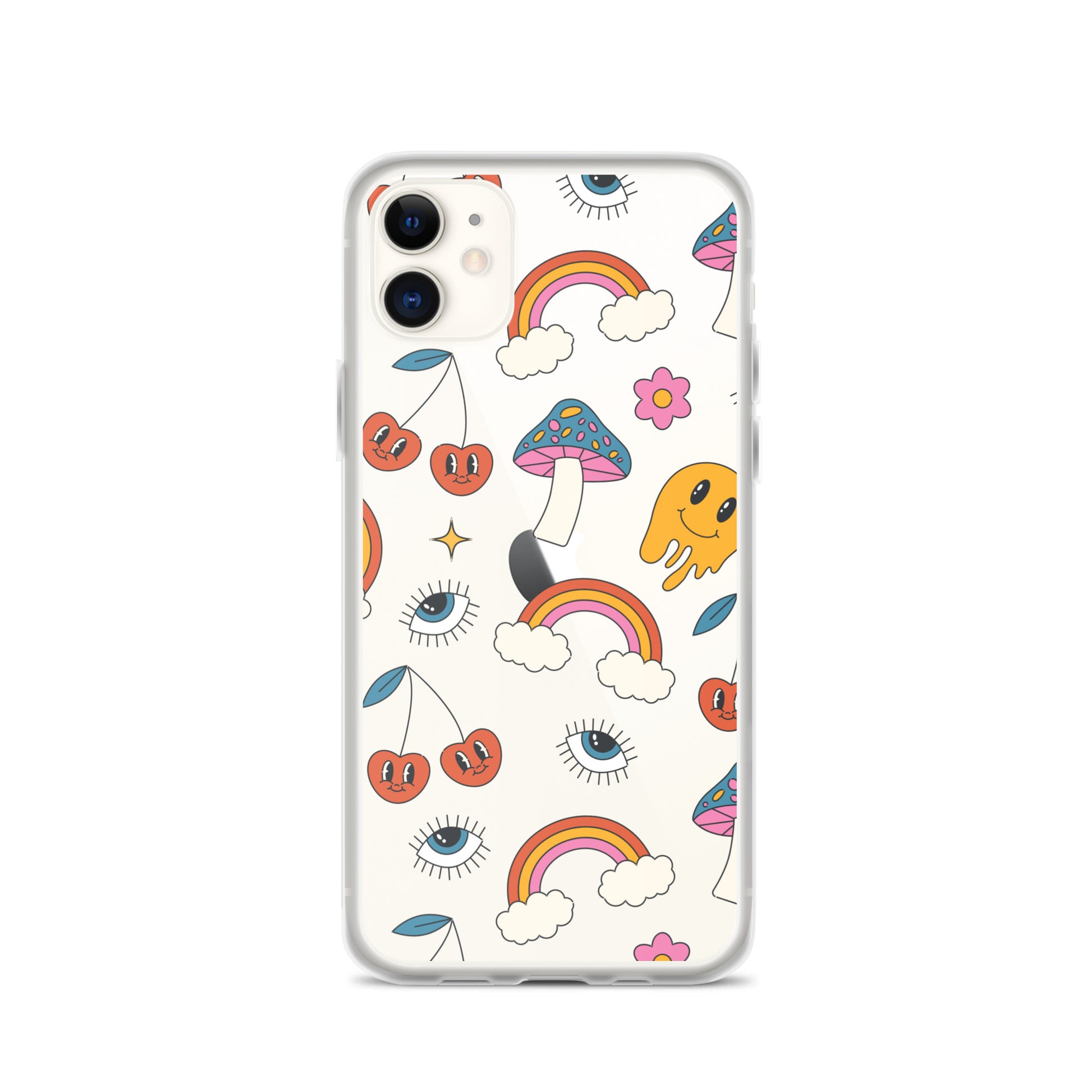 Rainbow Vibes Clear iPhone Case iPhone 11