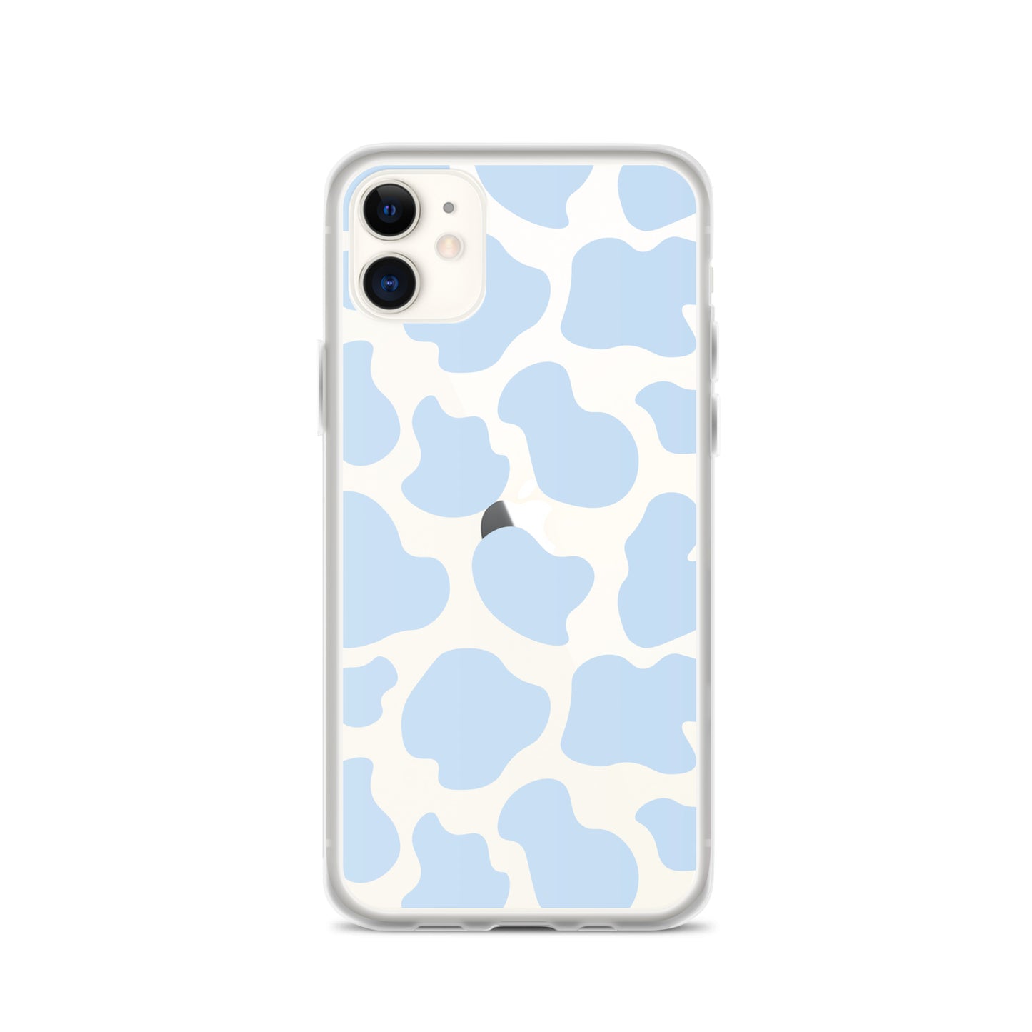 Blue Cow Clear iPhone Case iPhone 11