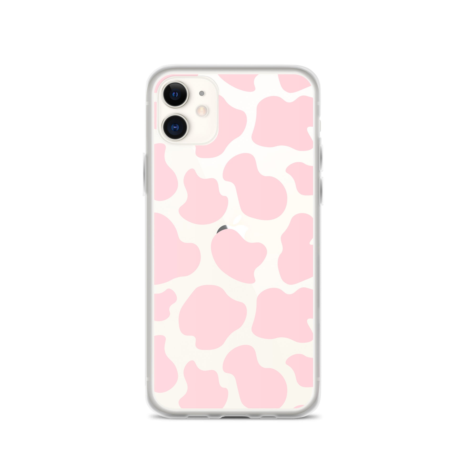 Pink Cow Clear iPhone Case iPhone 11