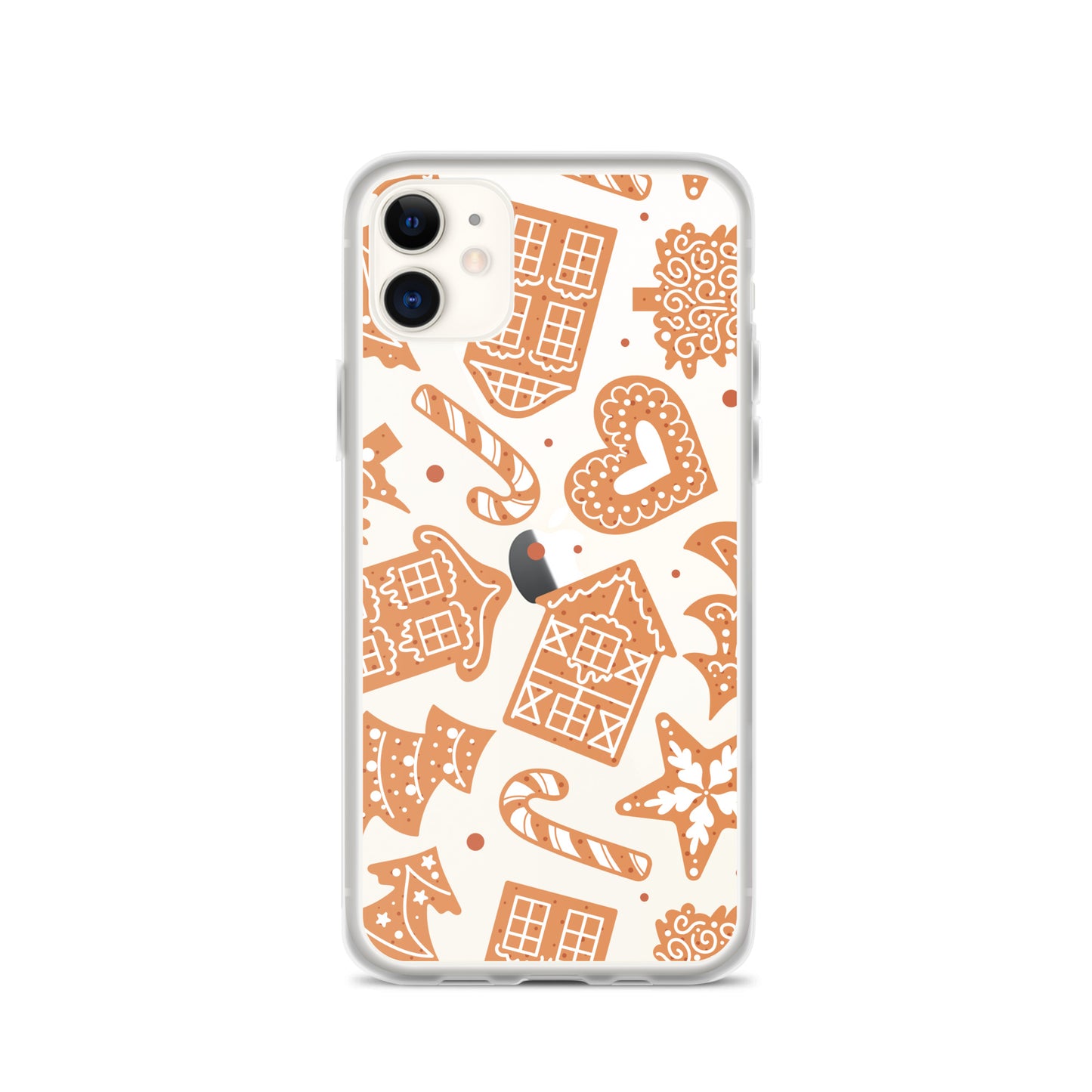 Gingerbread Clear iPhone Case iPhone 11