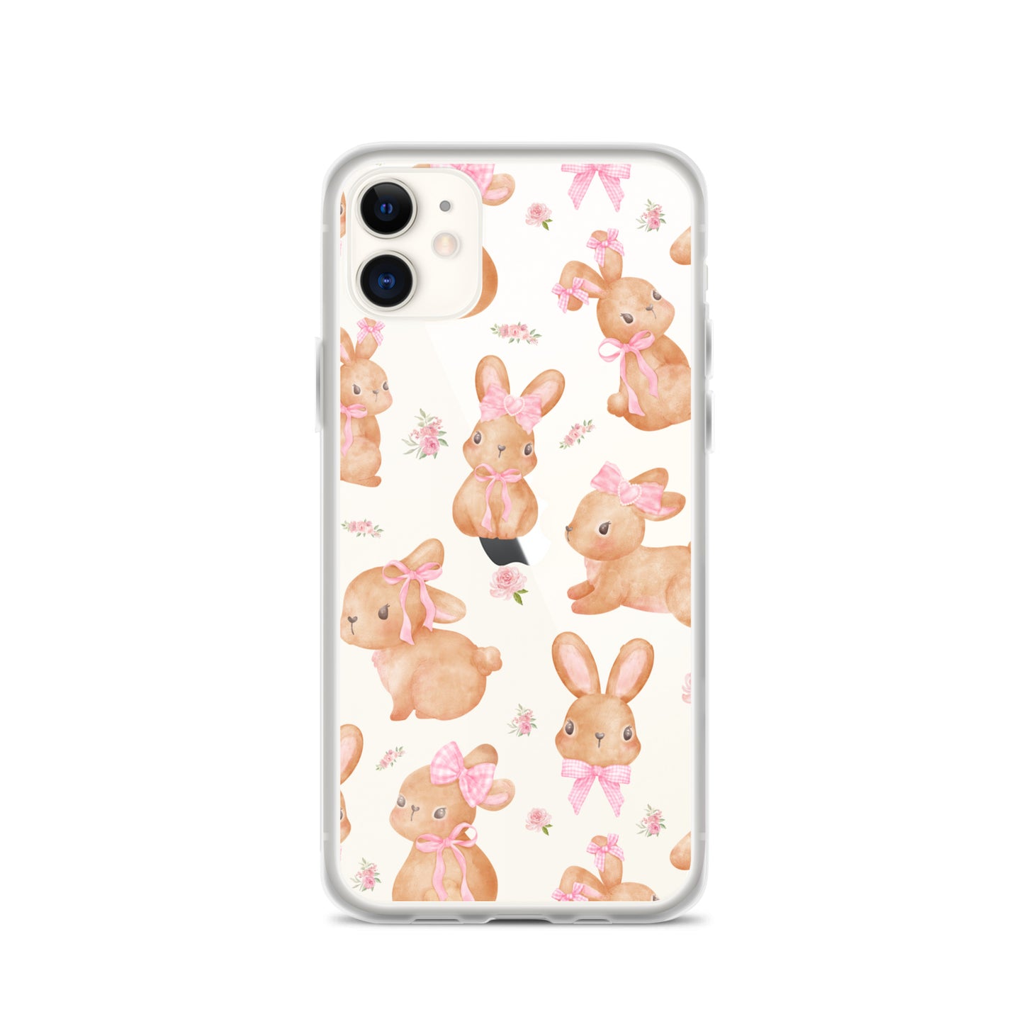 Bow Bunny Clear iPhone Case