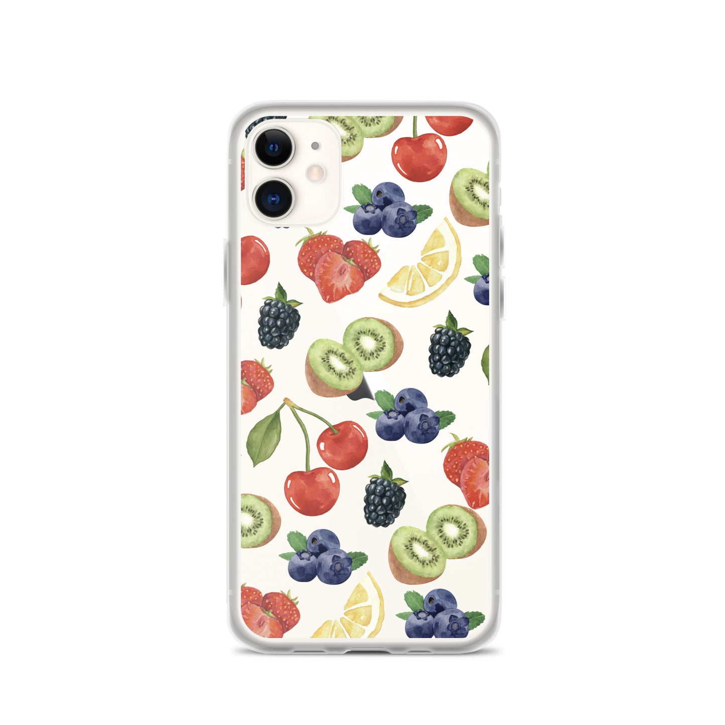 Summer Berries Clear iPhone Case