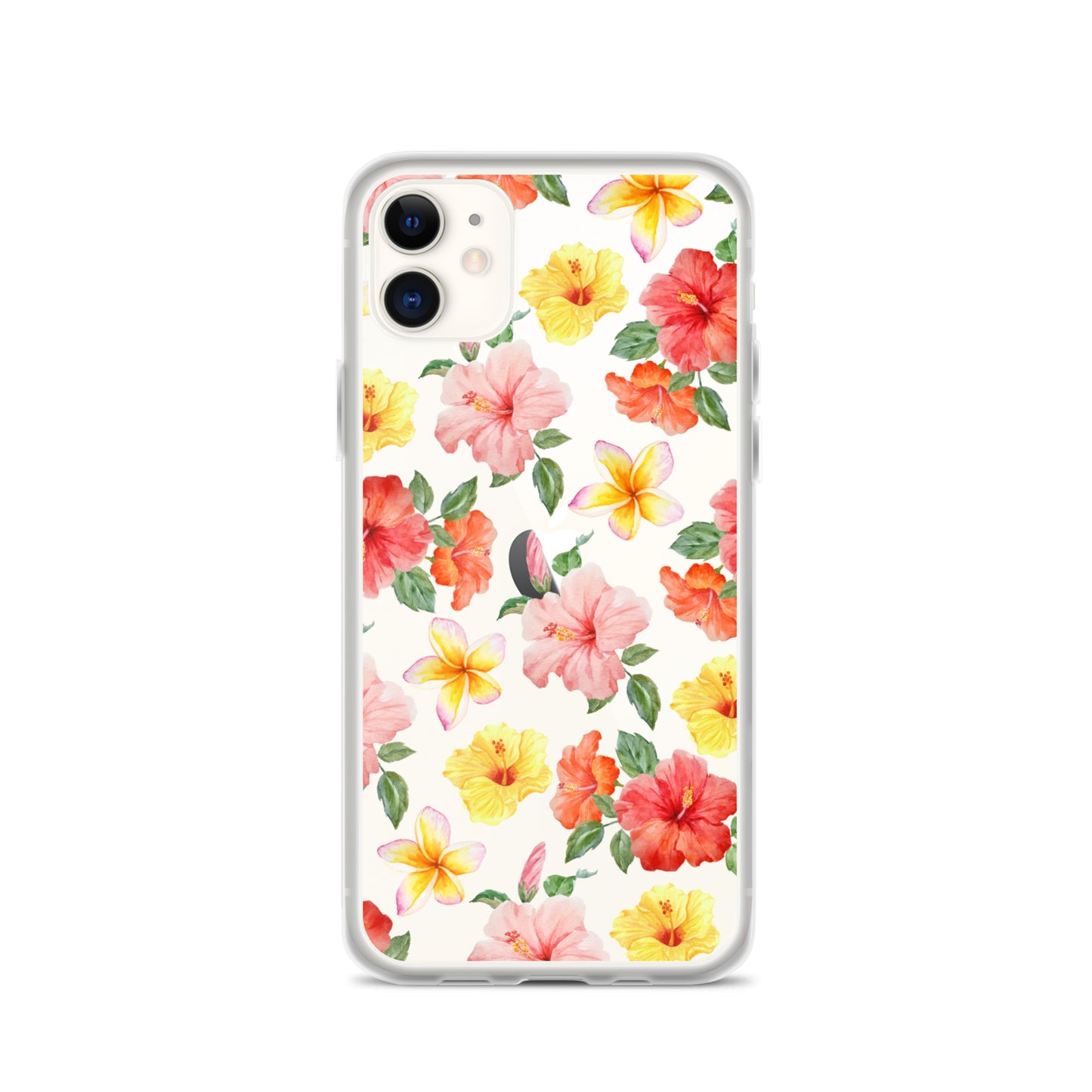 Hibiscus Bloom Clear iPhone Case