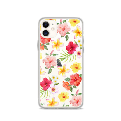 Hibiscus Clear iPhone Case