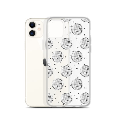 Disco Balls Clear iPhone Case