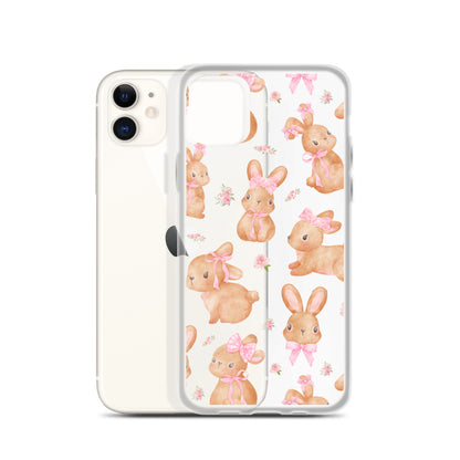 Coquette Bunny Clear iPhone Case