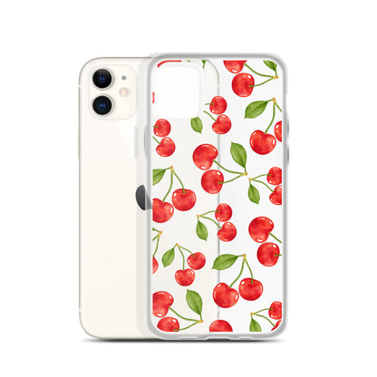 Cherry Clear iPhone Case