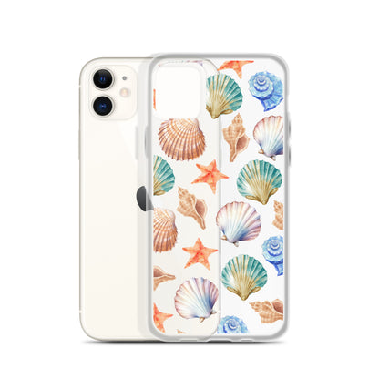 Seashell Breeze Clear iPhone Case