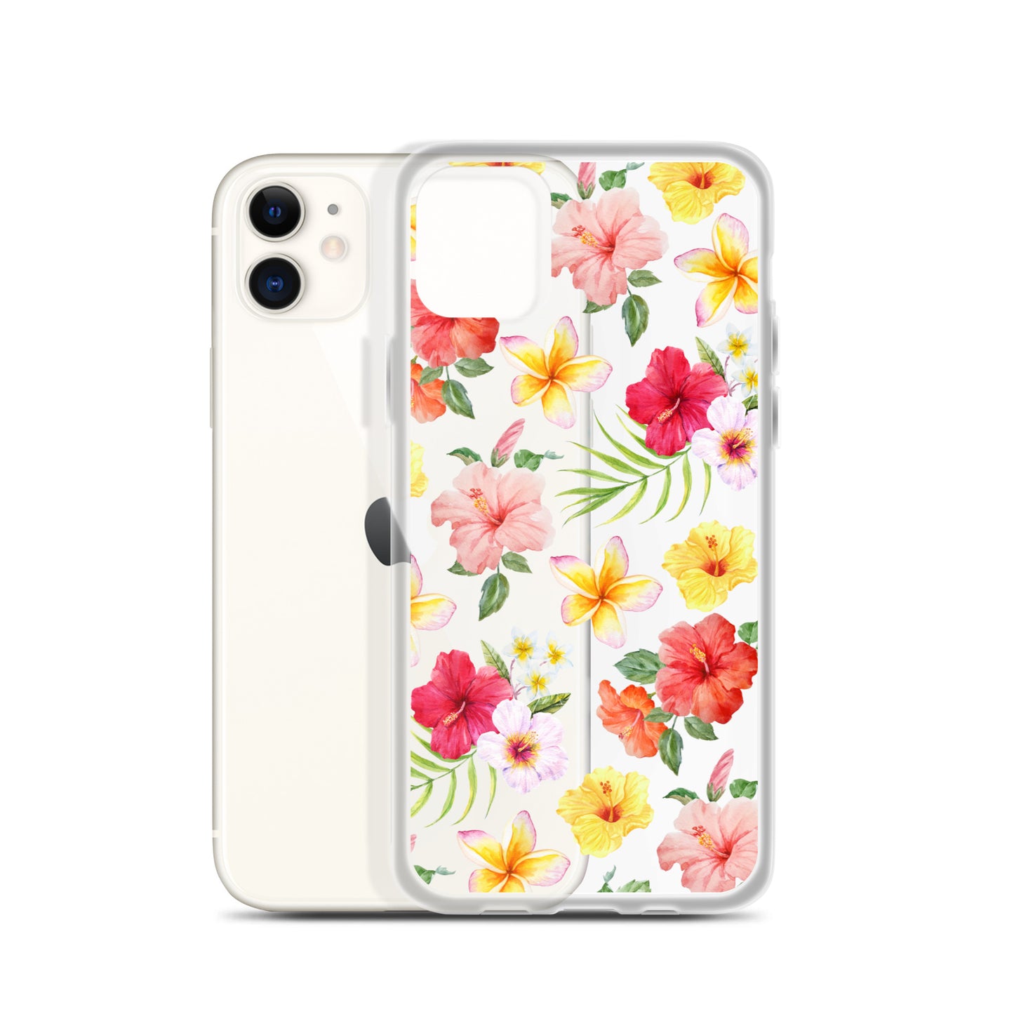 Hibiscus Clear iPhone Case