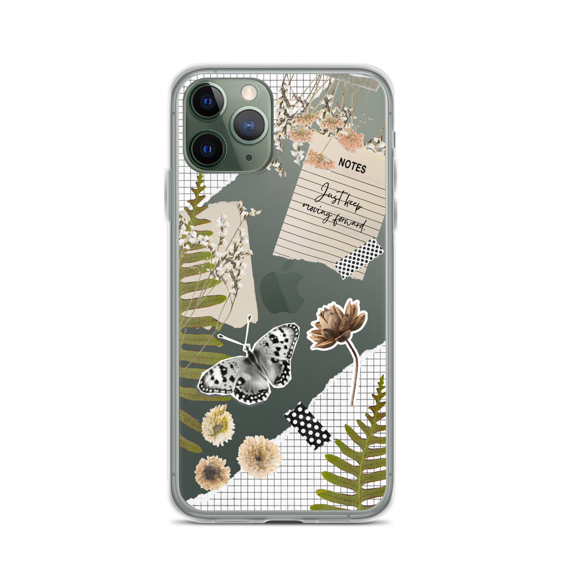 Boho Collage Clear iPhone Case iPhone 11 Pro