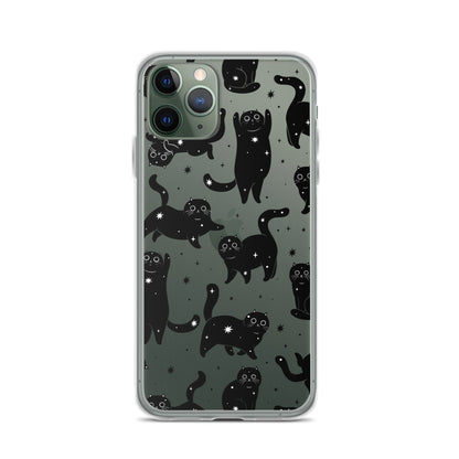 Star Cats Clear iPhone Case iPhone 11 Pro